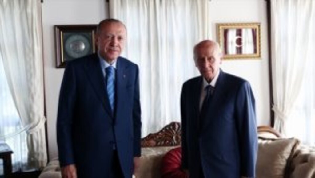 Cumhurbaşkanı Erdoğan, MHP Genel Başkanı Bahçeli'yi ziyaret etti