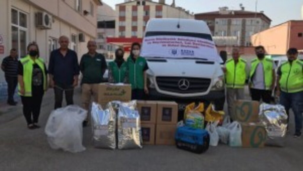 Yangın bölgelerine gönülden destek