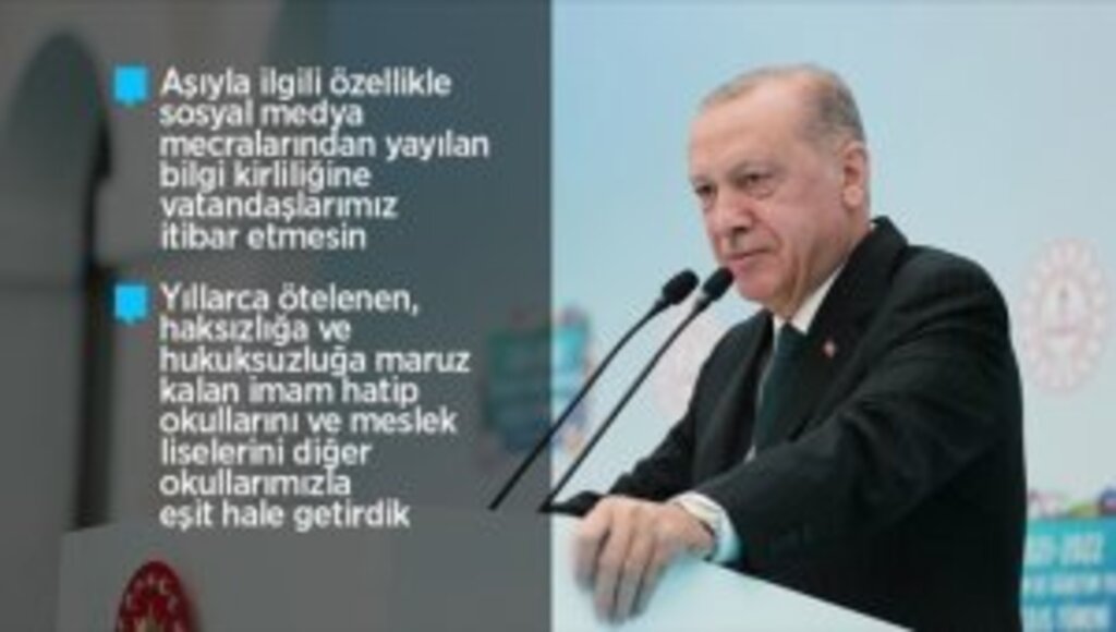 Cumhurbaşkanı Erdoğan: Yüz yüze eğitimi devam ettirmekte kararlıyız