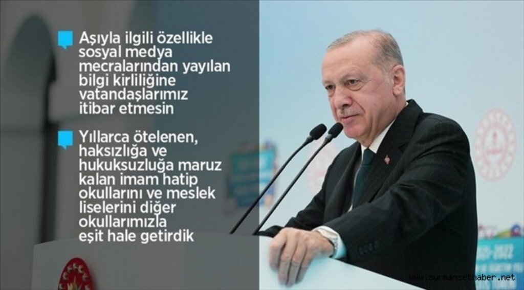 Cumhurbaşkanı Erdoğan: Yüz yüze eğitimi devam ettirmekte kararlıyız