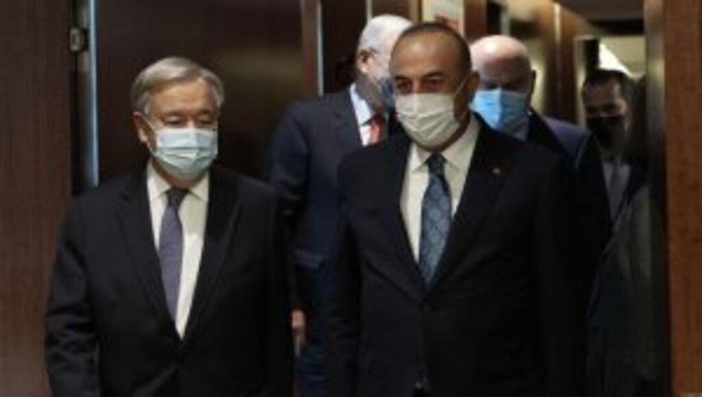 Dışişleri Bakanı Çavuşoğlu, BM Genel Sekreteri Guterres ile görüştü