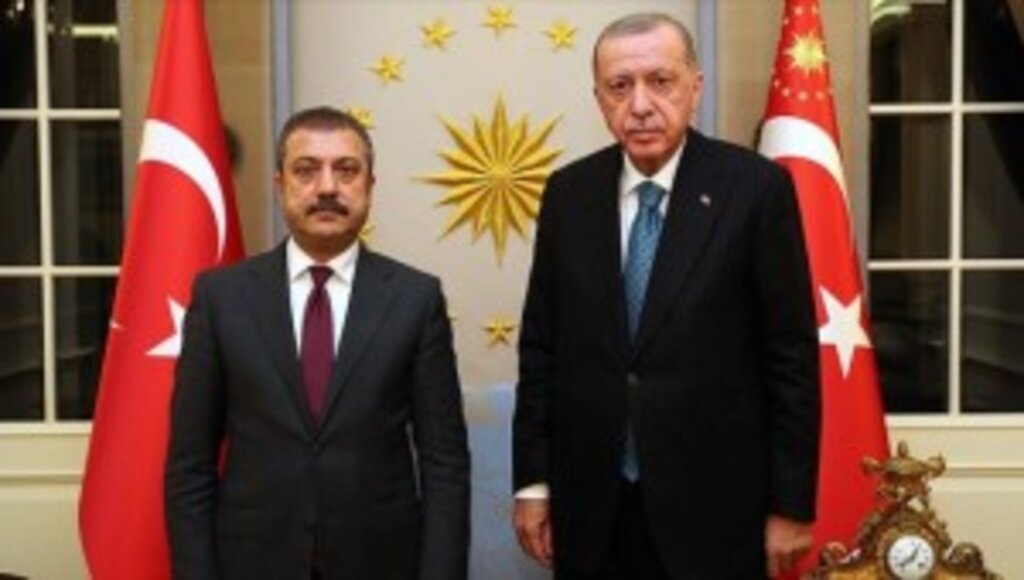 Cumhurbaşkanı Erdoğan, TCMB Başkanı Kavcıoğlu'nu kabul etti