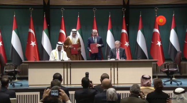 (CANLI ) Abu Dabi Veliaht Prensi Şeyh Muhammed bin Zayed Al Nahyan ile Anlaşma İmza Töreni
