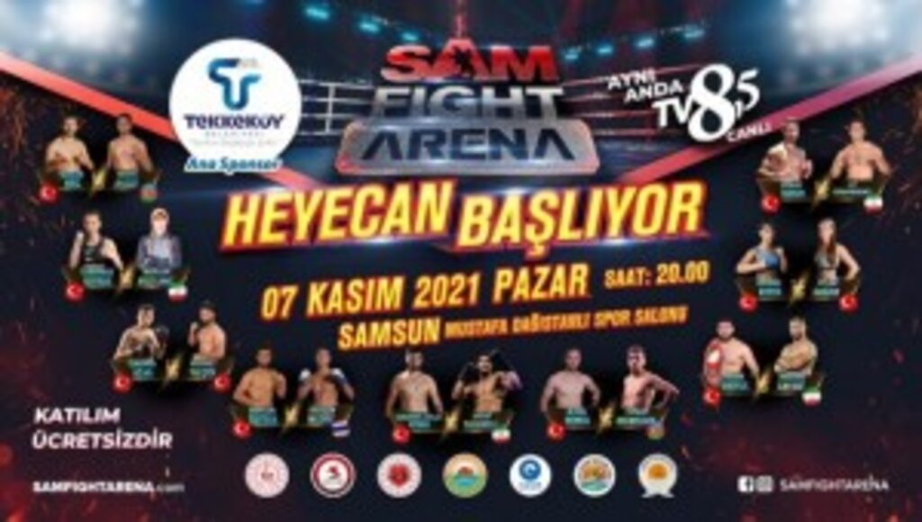 SAM FIGHT ARENA HEYECANI SAMSUN'DA BAŞLIYOR