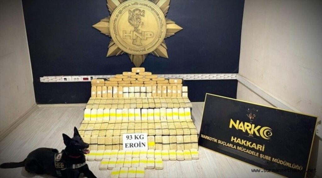 Türk Polisi bir haftada 77 ilde 590 kilogram eroin yakaladı