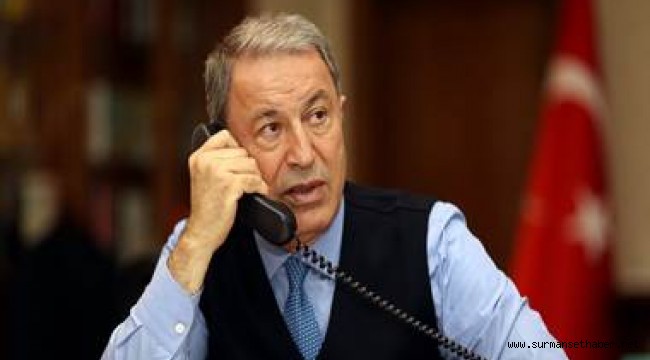  Bakan Akar'dan Azerbaycan Savunma Bakanı Org. Zakir Hasanov'a Taziye Telefonu