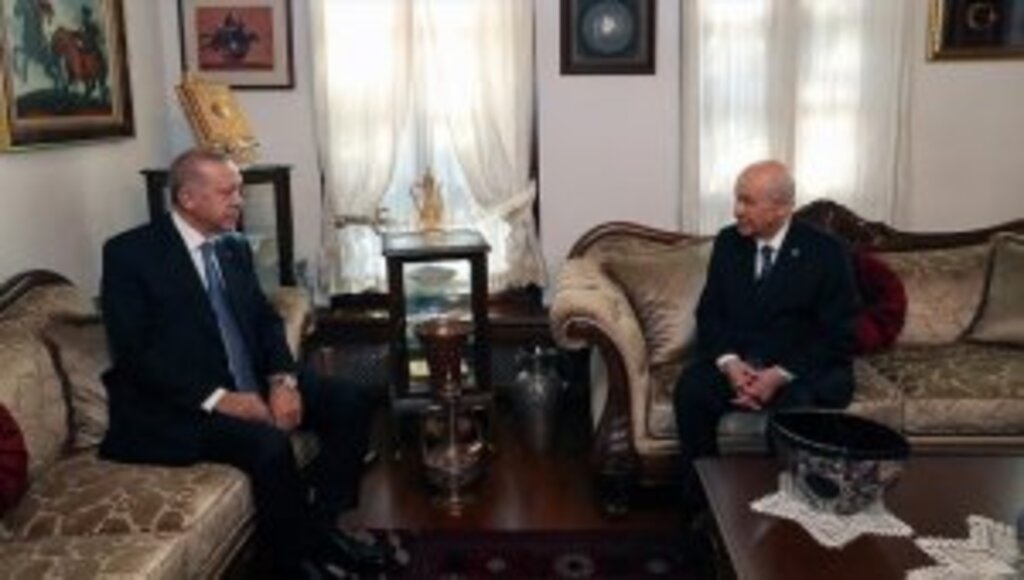 Cumhurbaşkanı Erdoğan, MHP Genel Başkanı Bahçeli ile bir araya geldi