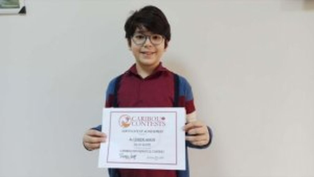 Osmaniyeli öğrenci, Caribou Matematik Yarışması'nda şampiyon oldu