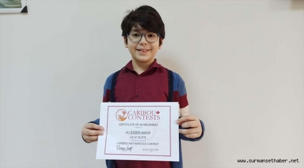 Osmaniyeli öğrenci, Caribou Matematik Yarışması'nda şampiyon oldu