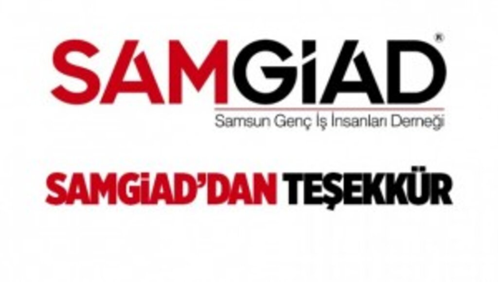 SAMGİAD'DAN TEŞEKKÜR MESAJI