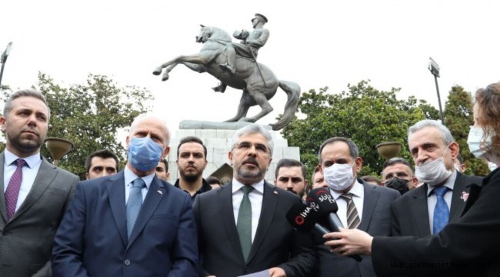 Cumhur İttifakı Atatürk Anıtı'na düzenlenen saldırıyı kınadı