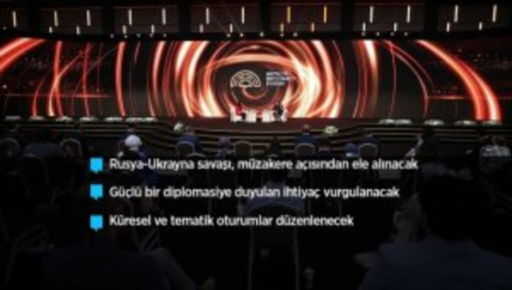 Savaş gündeminde diplomasinin önemi Antalya Diplomasi Forumu'nda vurgulanacak