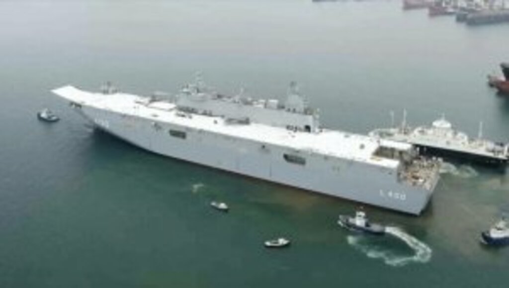 Türkiye'nin en büyük askeri gemisi TCG Anadolu göreve hazırlanıyor