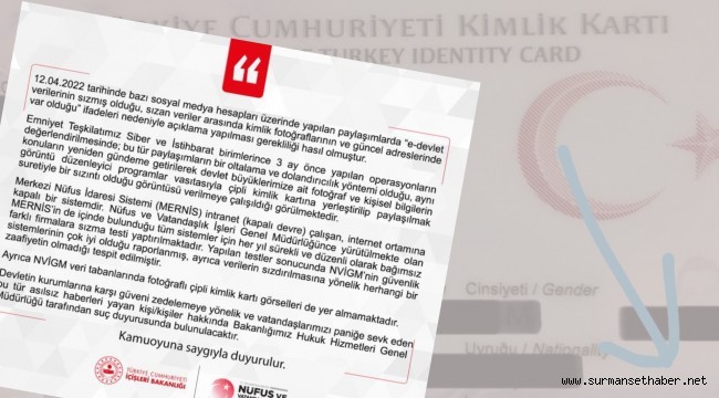 NVİGM'den e-Devlet Verileri Sızdırıldı İddialarına Yalanlama