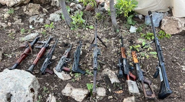 Pençe-Kilit Operasyonu’nda Teröristlere Ait Çok Sayıda Silah ve Mühimmat Ele Geçirildi