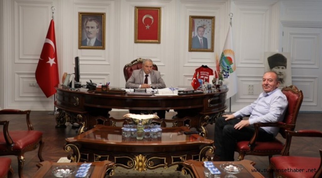 BAŞKAN DEMİRTAŞ SUNGURLU BELEDİYE BAŞKANI ABDULKADİR ŞAHİNER’İ MAKAMINDA AĞIRLADI