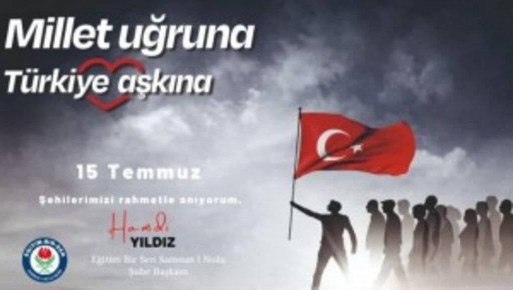 Başkan Hamdi Yıldız’dan 15 Temmuz Demokrasi ve Milli Birlik Günü Mesajı