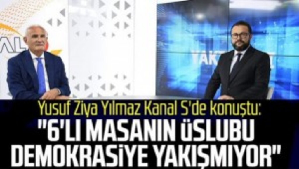 Yusuf Ziya Yılmaz, Kanal S'de konuştu: 