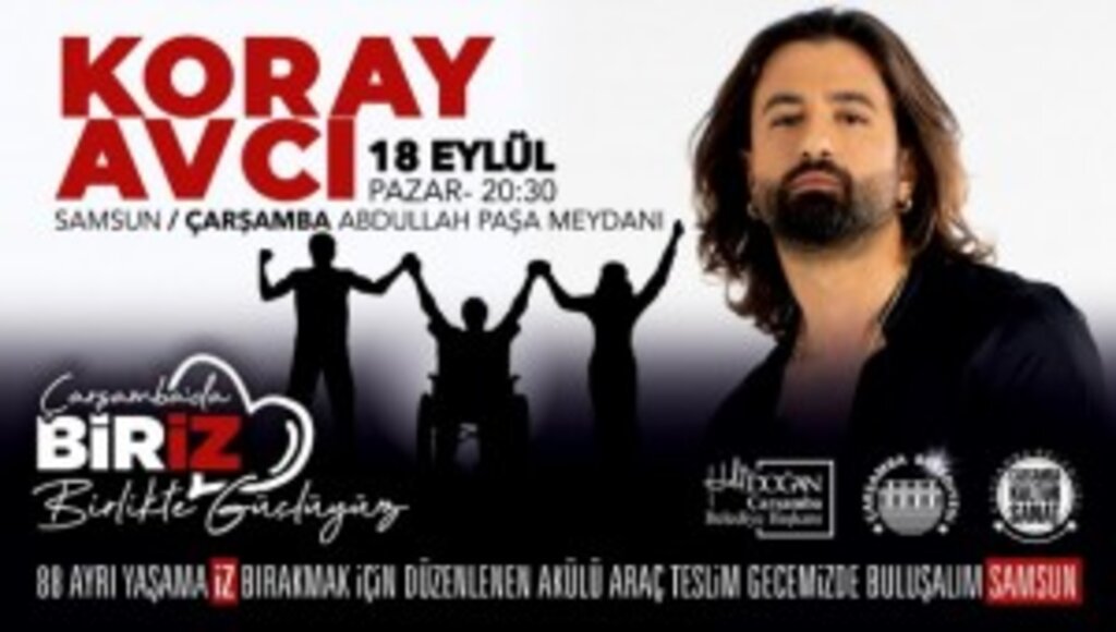 ÇARŞAMBA’DA KORAY AVCI İLE “BİRİZ” KONSERİ