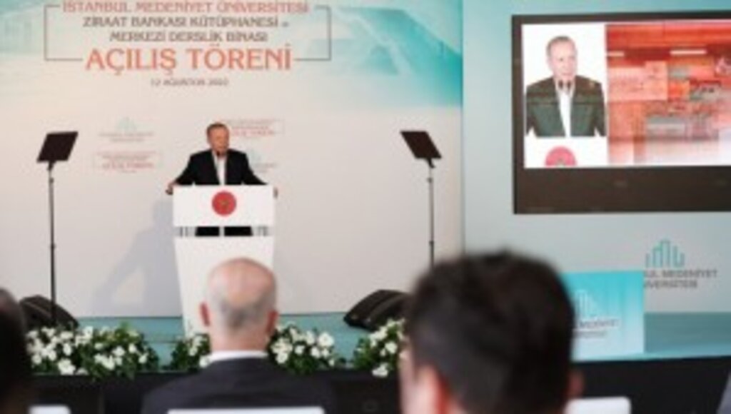 Cumhurbaşkanı Erdoğan, İstanbul Medeniyet Üniversitesi kütüphanesi ile merkezî derslik binasının açılışını yaptı
