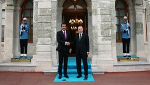 Cumhurbaşkanı Erdoğan, Katar Emiri Şeyh Temim ile bir araya geldi