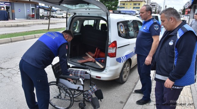 Tekkeköy’de zabıtadan örnek davranış
