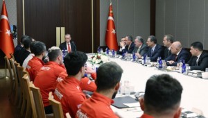 Cumhurbaşkanı Erdoğan, Ampute Futbol Millî Takımı’nı kabul etti