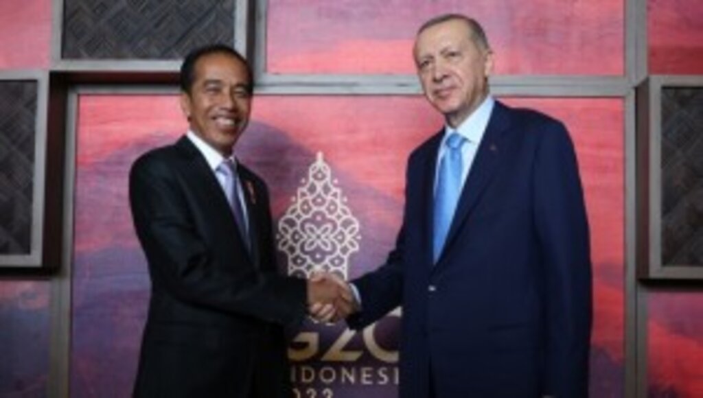 Cumhurbaşkanı Erdoğan, Endonezya Devlet Başkanı Widodo ile bir araya geldi
