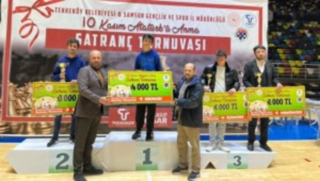 Tekkeköy’de satrancın ustaları ödüllendirildi
