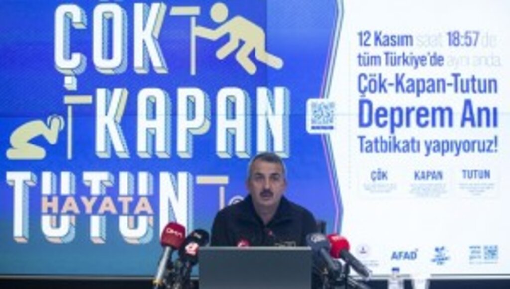 Ülke Genelinde Yapılacak 'Deprem Anı Çök-Kapan-Tutun' Tatbikatının Detayları Açıklandı