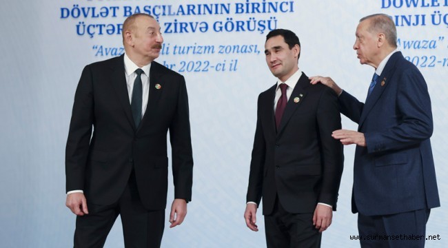 Cumhurbaşkanı Erdoğan, Türkiye-Azerbaycan-Türkmenistan Devlet Başkanları Zirvesi’ne katıldı
