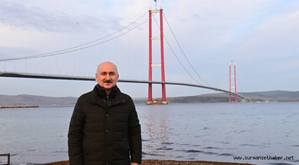 ULAŞTIRMA VE ALTYAPI BAKANI KARAİSMAİLOĞLU: 1915 ÇANAKKALE KÖPRÜSÜ DÜNYANIN EN YÜKSEK KULELERİNE SAHİP ASMA KÖPRÜSÜ OLARAK TARİHE GEÇTİ