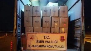 İzmir'de Kamyonette 2 Milyon Kaçak Sigara Ele Geçirildi