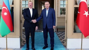 Cumhurbaşkanı Erdoğan, Azerbaycan Cumhurbaşkanı Aliyev ile bir araya geldi