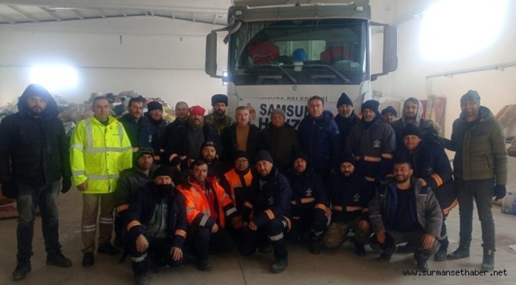 Havza Belediye Başkanı Sebahattin Özdemir deprem bölgesinde