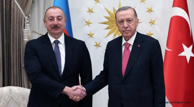 Cumhurbaşkanı Erdoğan, Azerbaycan Cumhurbaşkanı Aliyev ile görüştü