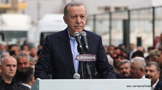 Cumhurbaşkanı Erdoğan.“Hatay’da 183 bin konut ve 15 bin köy evi yapmayı planlıyoruz”