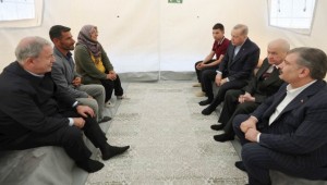 Millî Savunma Bakanı Hulusi Akar, MHP Genel Başkanı Devlet Bahçeli ile Cumhurbaşkanımız Sn. Recep Tayyip Erdoğan’a Hatay'da Eşlik Etti
