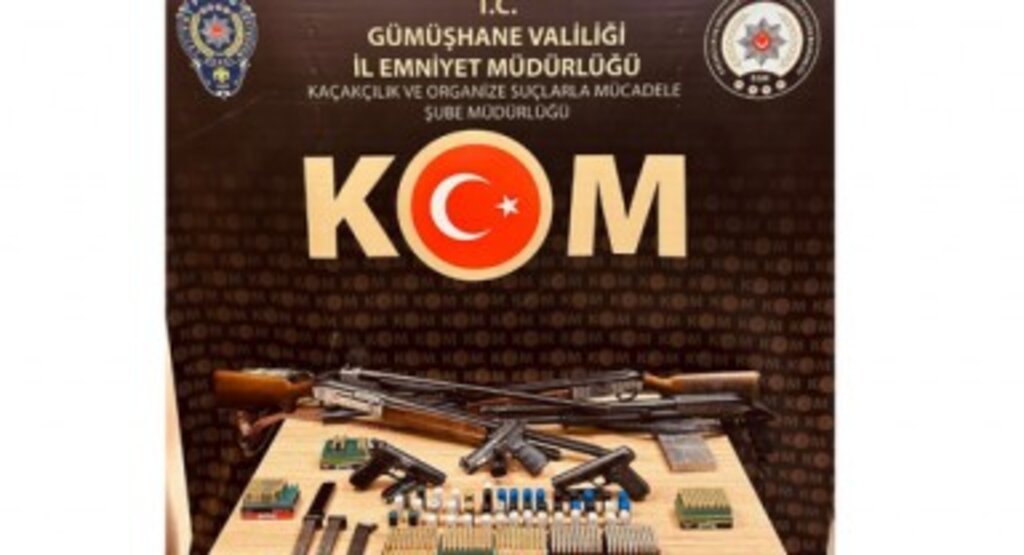 Gümüşhane’de silah kaçakçılığı operasyonu: 10 gözaltı