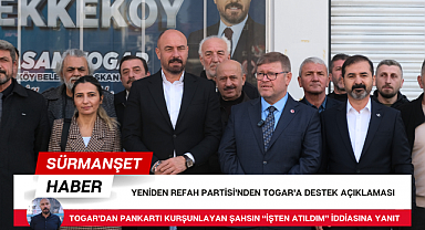 Yeniden Refah Partisi'nden Togar'a destek açıklaması