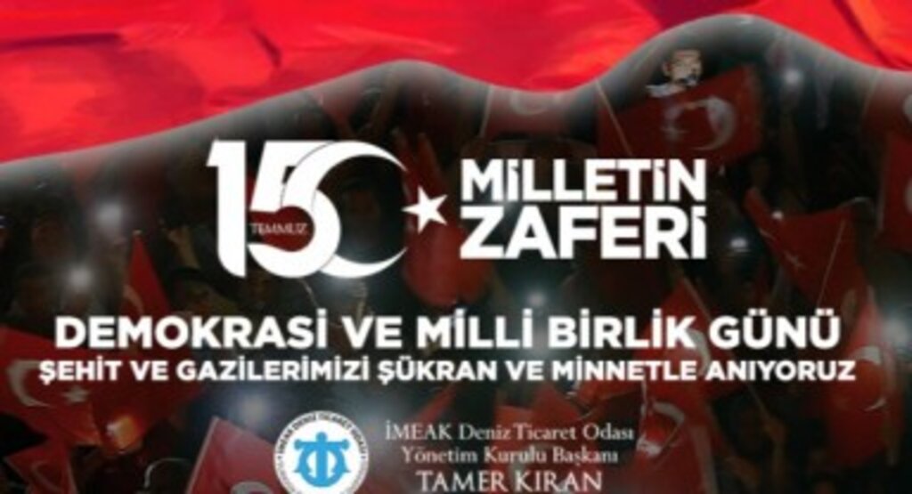 15 Temmuz Demokrasi ve Milli Birlik Günü’nde Şehit ve Gazilerimizi şükran ve minnetle anıyoruz