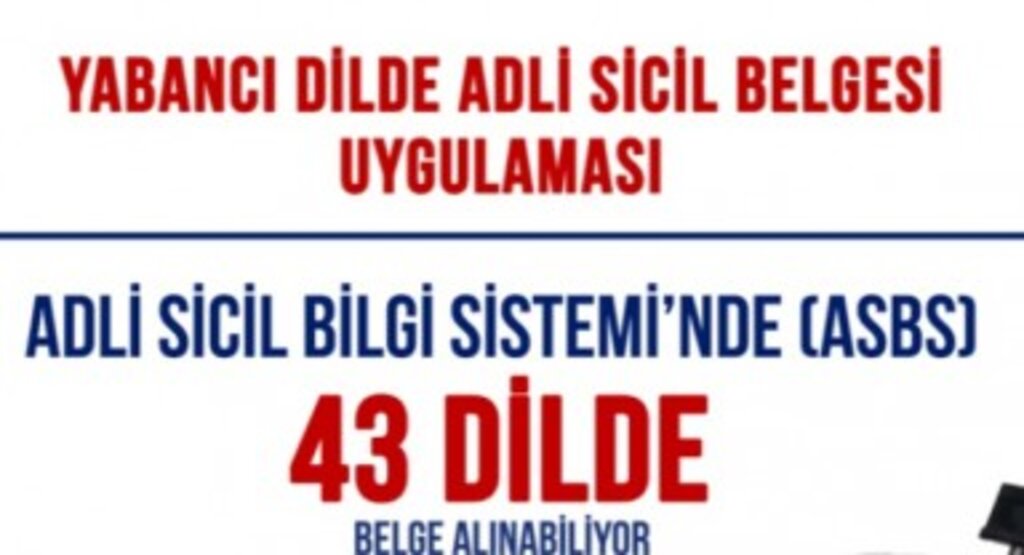 En çok adli sicil belgesi alınan dil İngilizce oldu