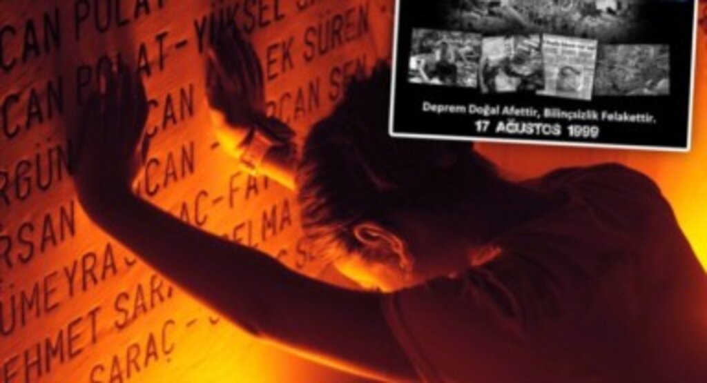 17 Ağustos 1999 Marmara depreminde hayatını kaybedenler anıldı
