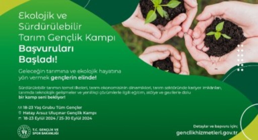 Ekolojik ve Sürdürülebilir Tarım Gençlik Kampı başvuruları başladı