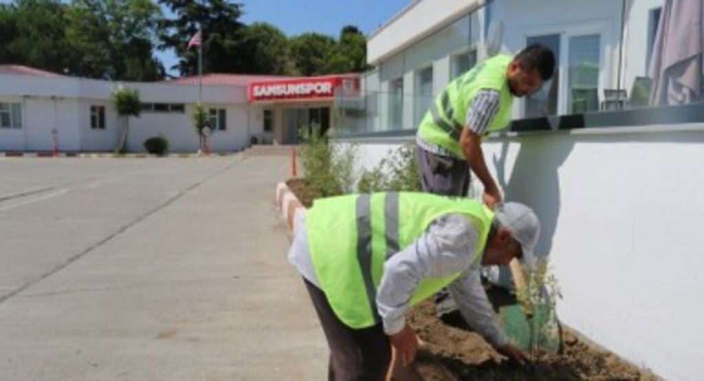 İlkadım Belediyesi'nden Samsunspor'a çevre düzenleme desteği