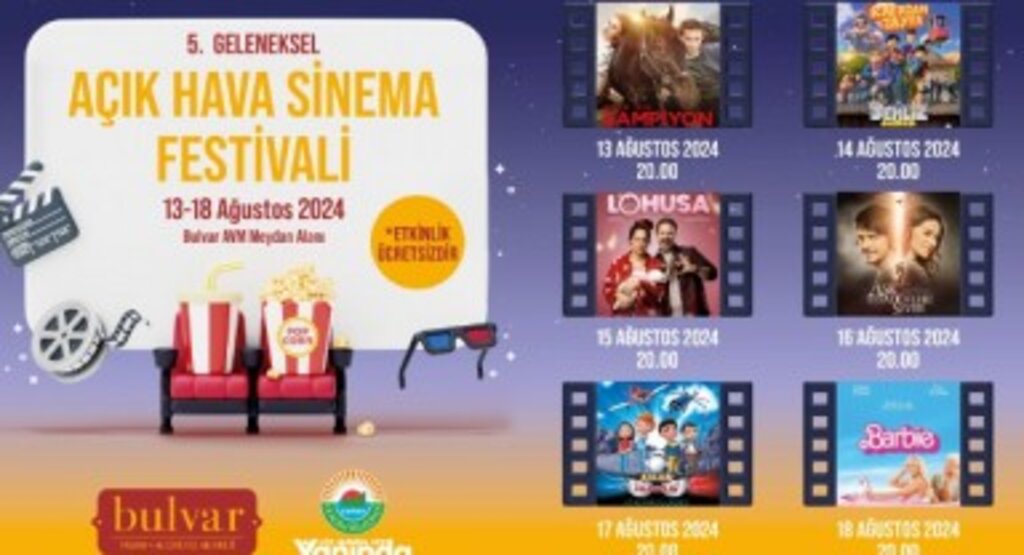 İlkadım’da Açık Hava Sinema Festivali başlıyor