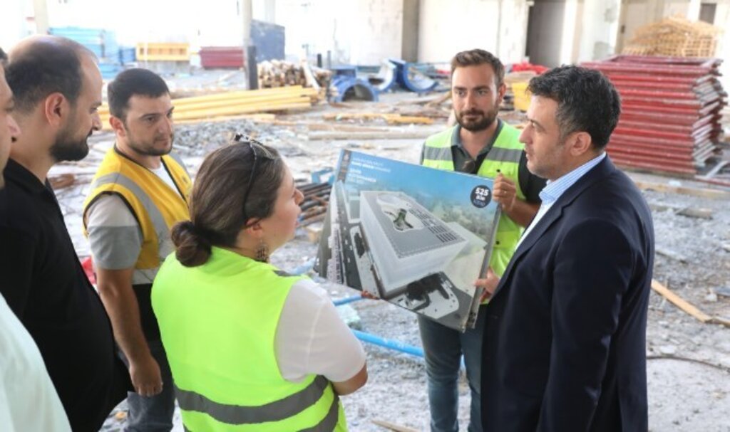 Samsun Şehir Kütüphanesi Hızla Yükseliyor