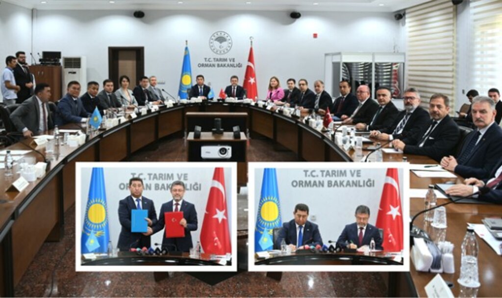 Tarım ve Orman Bakanı Yumaklı, Kazakistan Tarım Bakanı Saparov İle Bir Araya Geldi