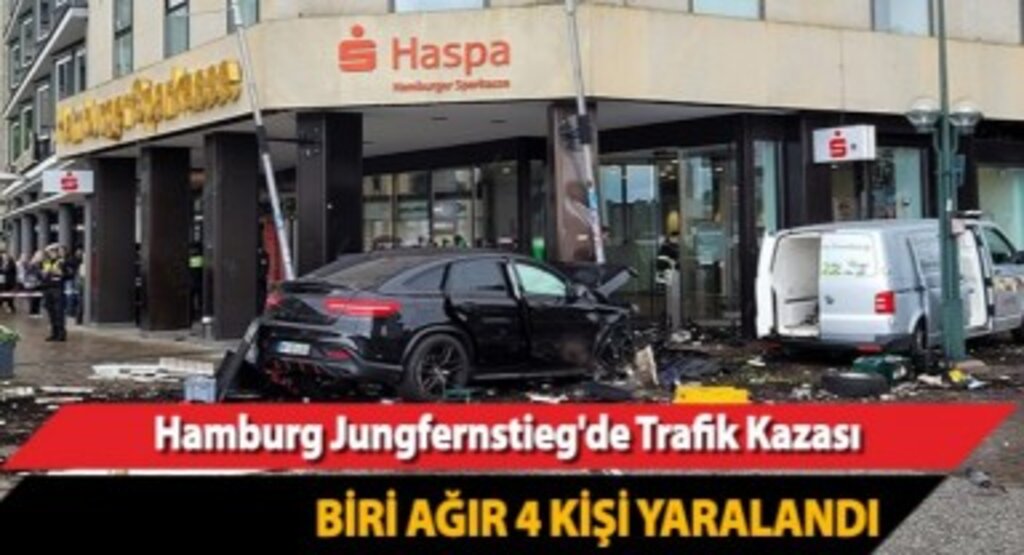 Almanya’nın Hamburg kentinde trafik kazası