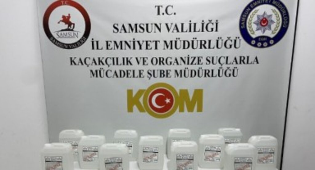 Samsun'da 120 Litre Kaçak Alkol Ele Geçirildi!